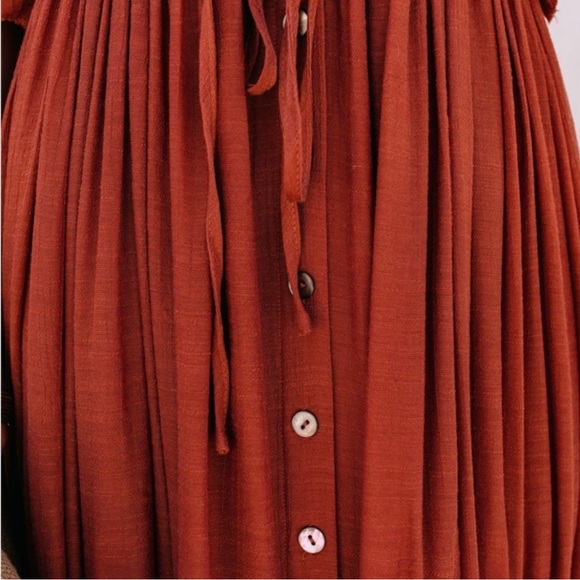 Sands Ruffled Beach Wear Maxi Coverup Dress Size Large - Picture 14 of 16